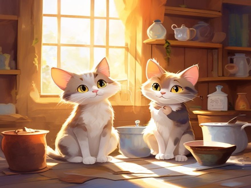 Katze und Maus in Gesellschaft