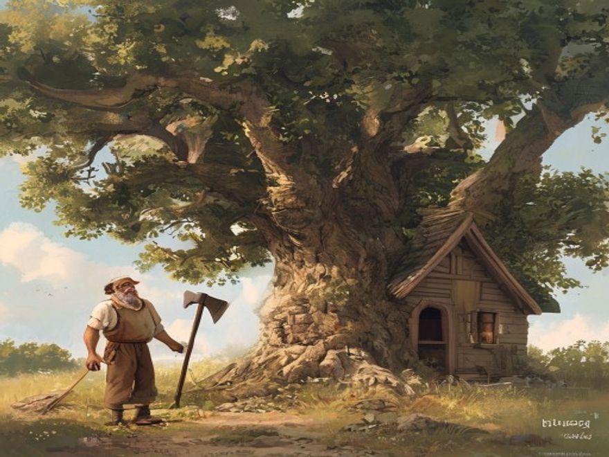 Der Bauer und der Baum