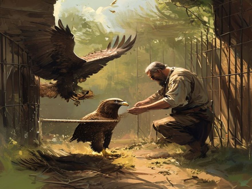 Der Bauer und der Adler