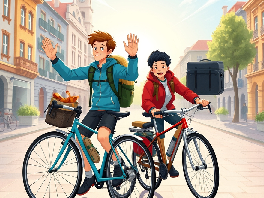 Mit dem Fahrrad ans Meer