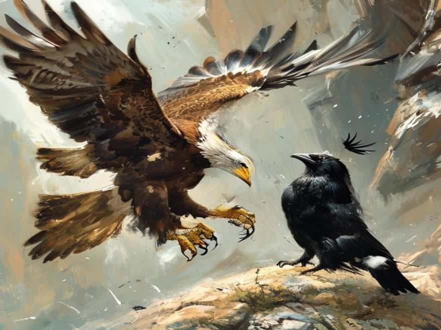 Der Adler und die Krähe