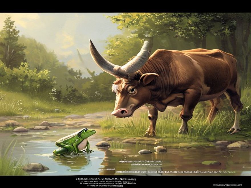 Der Frosch und der Ochse