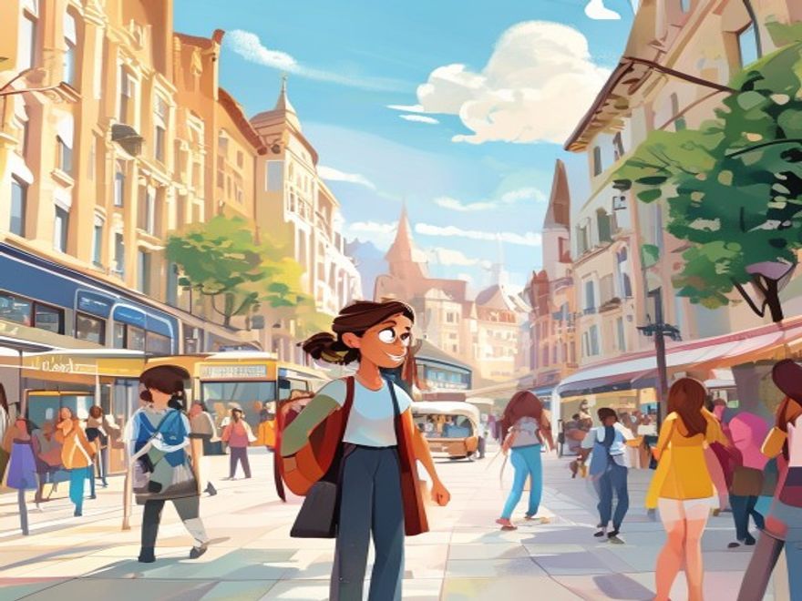 In der Stadt