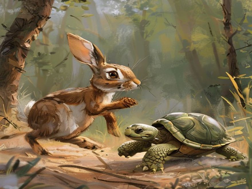 Der Hase und die Schildkröte