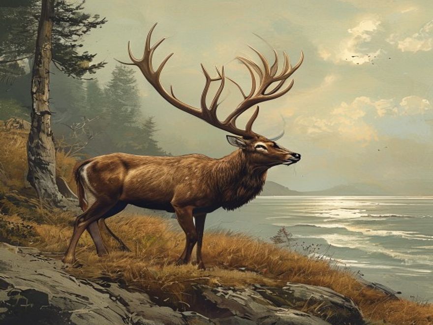 Der einäugige Hirsch
