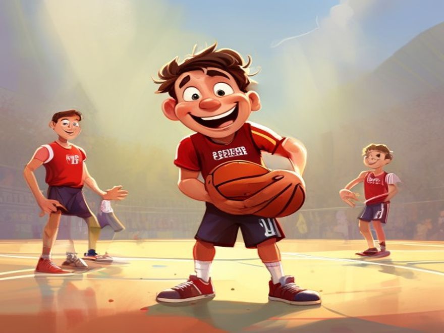 Im Basketballplatz