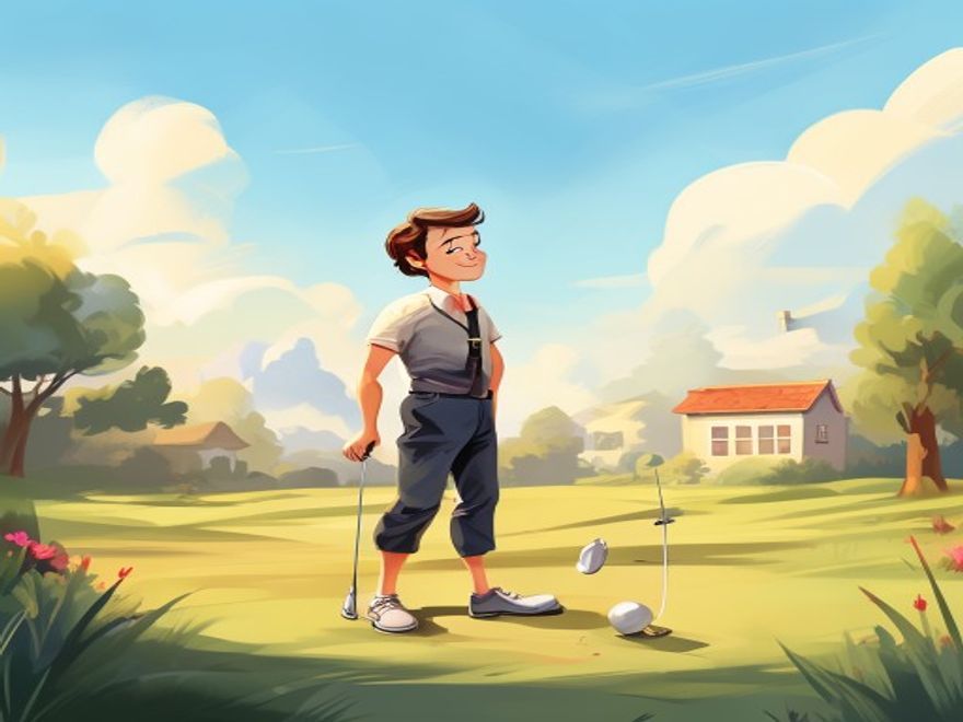 Im Golfplatz