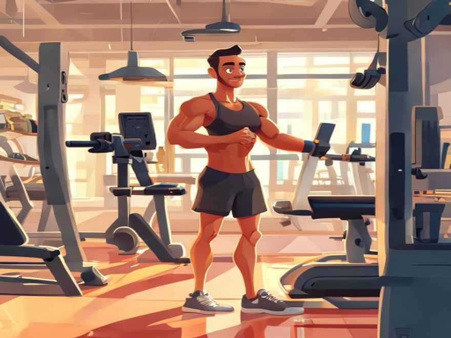 Im Fitnessstudio