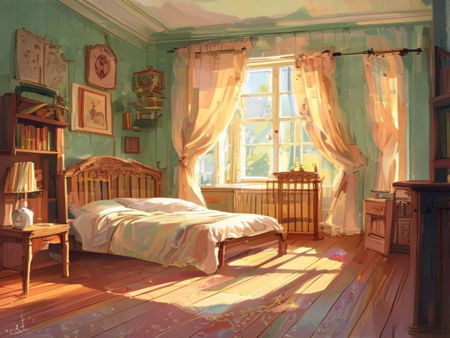Im Schlafzimmer